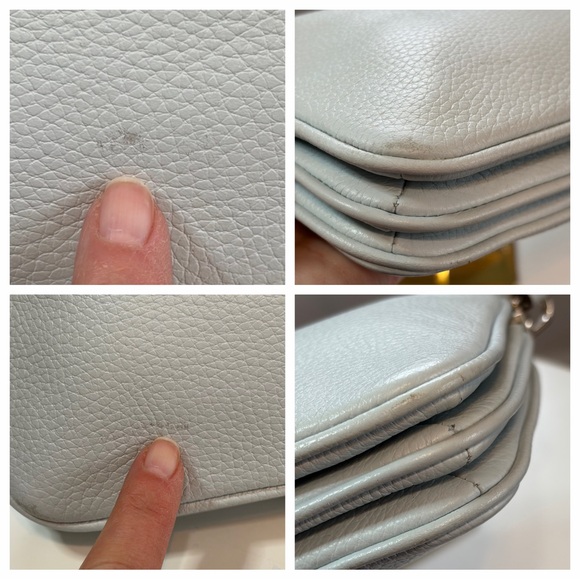 Kate Spade Leila Triple Gusset Crossbody Bag Dewy Blue MSRP $288 EUC - Picture 16 of 16